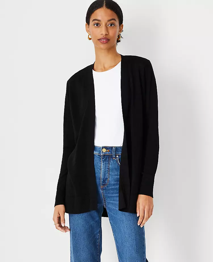 Linen Blend Open Cardigan 3 Linen Blend Open Cardigan