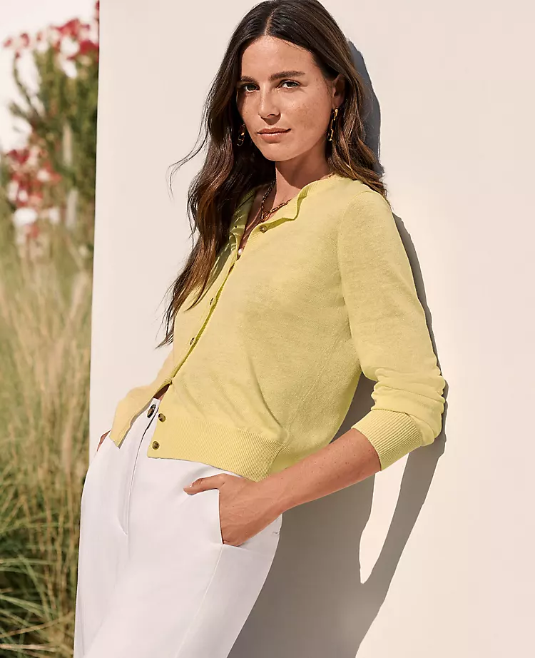 Linen Blend Ann Cardigan 5 Linen Blend Ann Cardigan - Image 3