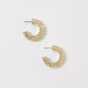 Textured Metal Hoop Earrings -Anntaylor Shop 612421 3019