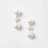 Mixed Pearlized Drop Earrings -Anntaylor Shop 612441 9129