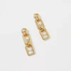 Pearlized Chain Link Earrings -Anntaylor Shop 612484 3019