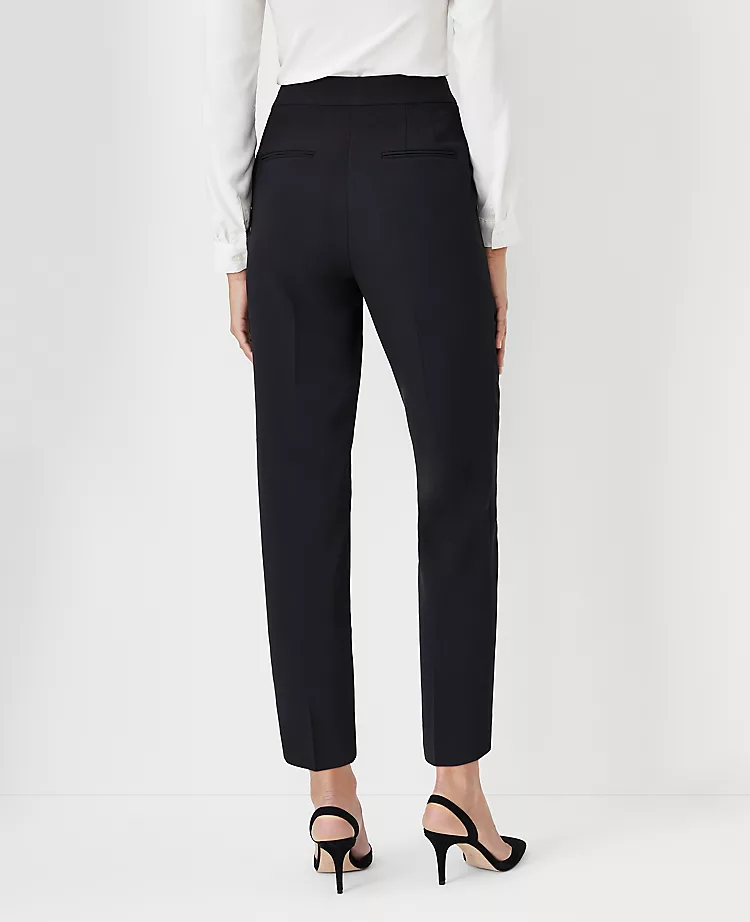 The Petite Side Zip Ankle Pant In Fluid Crepe Black 4 The Petite Side Zip Ankle Pant In Fluid Crepe Black - Image 2