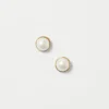 Pearlized Inset Stud Earrings -Anntaylor Shop 612742 9129
