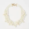 Pearlized Multistrand Statement Necklace -Anntaylor Shop 612746 9129