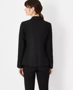 The Notched Two Button Blazer In Seasonless Stretch -Anntaylor Shop 612796 6600 ALT1