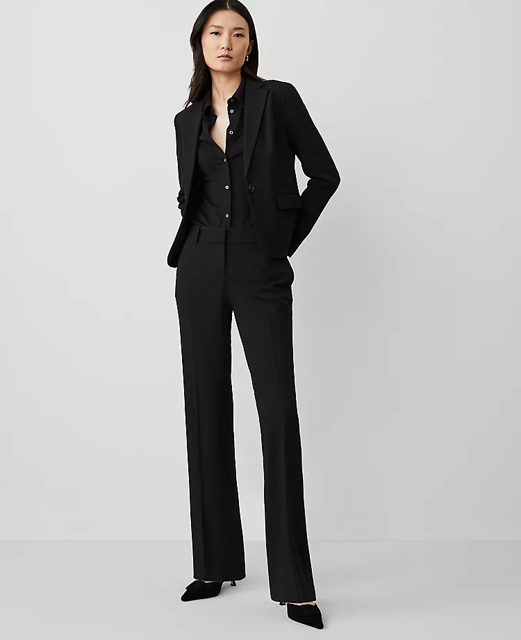 The Mid Rise Trouser In Seasonless Stretch Core Black 5 The Mid Rise Trouser In Seasonless Stretch Core Black - Image 3