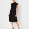 Petite Cap Sleeve Belted Shirtdress -Anntaylor Shop 612822 2222