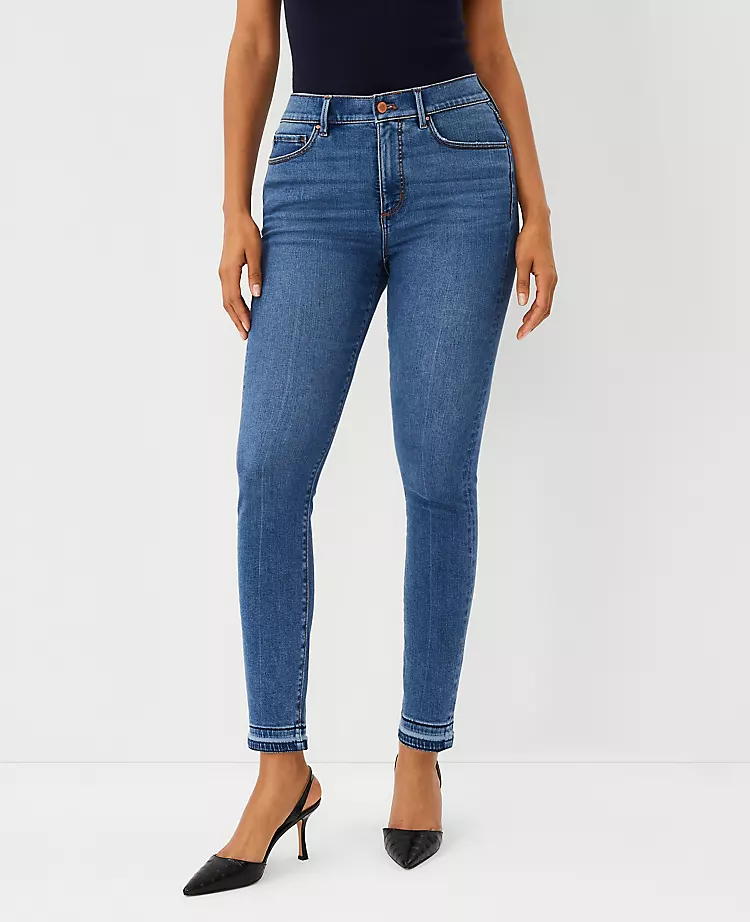 Curvy Sculpting Pocket High Rise Skinny Jeans In Classic Mid Wash 3 Curvy Sculpting Pocket High Rise Skinny Jeans In Classic Mid Wash
