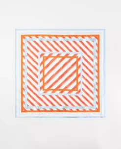 Stripe Silk Little Scarf