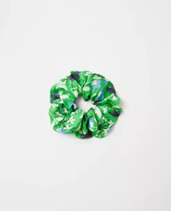 Floral Silk Scrunchie