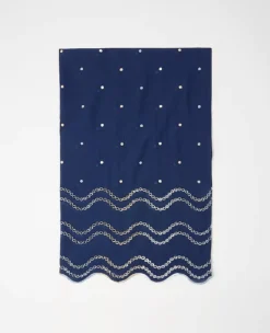 Embroidered Scalloped Scarf -Anntaylor Shop 613022 1362 ALT1