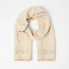 Embroidered Pom Pom Scarf -Anntaylor Shop 613024 7879