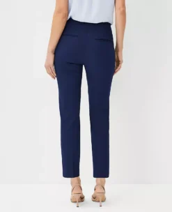 The Side Zip Eva Ankle Pant In Bi-Stretch - Curvy Fit -Anntaylor Shop 613040 8818 ALT1