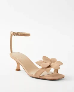 Flower Suede Sandals