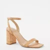 Cork High Block Heel Sandals -Anntaylor Shop 613213 6418