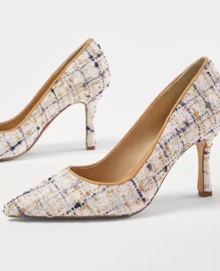 Mila Multicolored Tweed Pumps -Anntaylor Shop 613220 6821 ALT1