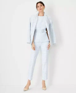 The Belted Top In Plaid -Anntaylor Shop 613244 2643 ALT2