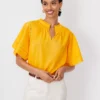 Cutout Flutter Sleeve Top -Anntaylor Shop 613246 6943