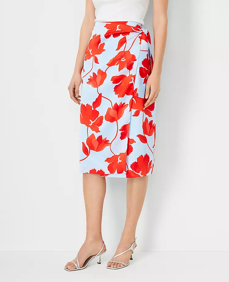 Floral Sarong Pencil Skirt 3 Floral Sarong Pencil Skirt
