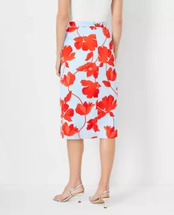 Floral Sarong Pencil Skirt 6 Floral Sarong Pencil Skirt -Anntaylor Shop 613297 1178 ALT1