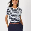 Wave Sweater Tee 2 Wave Sweater Tee -Anntaylor Shop 613303 8818
