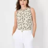Dotted Halter Shell -Anntaylor Shop 613304 7879