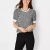 Textured Stitch Sweater Tee -Anntaylor Shop 613305 2222