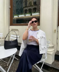 Tweed Cropped Jacket -Anntaylor Shop 613311 9000 MKTG5