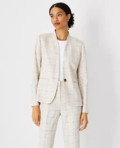 The Cutaway Blazer In Plaid