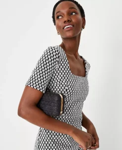 Ottoman Scoop Neck Sheath Dress 7 Ottoman Scoop Neck Sheath Dress -Anntaylor Shop 613514 2222 ALT2