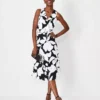 Floral Shadow Sleeveless Wrap Dress -Anntaylor Shop 613539 2222