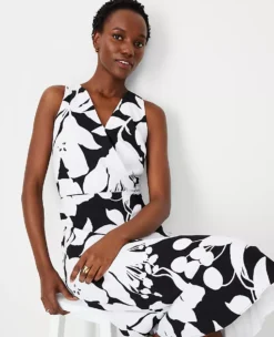 Floral Shadow Sleeveless Wrap Dress -Anntaylor Shop 613539 2222 ALT2