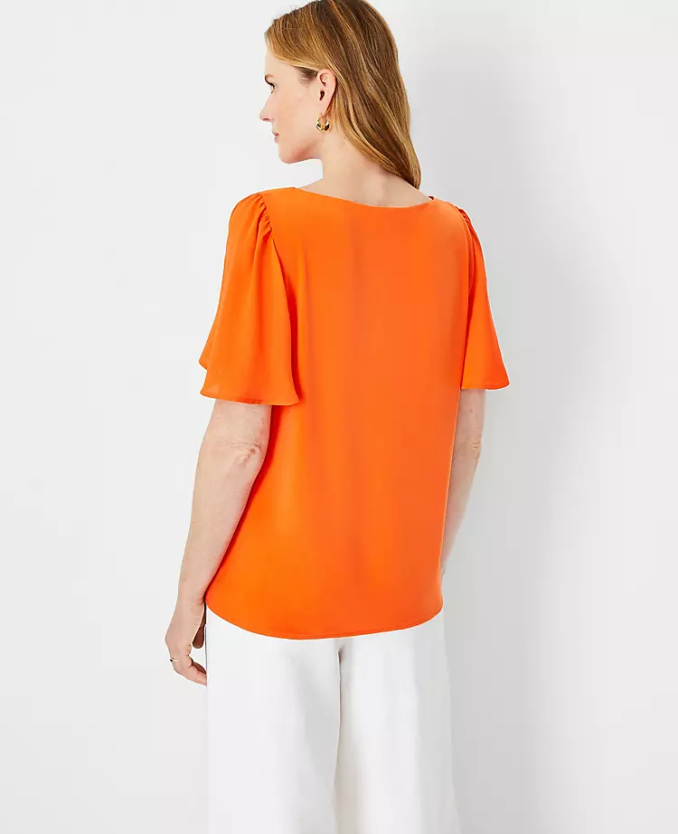 Mixed Media Angel Sleeve Top 4 Mixed Media Angel Sleeve Top - Image 2