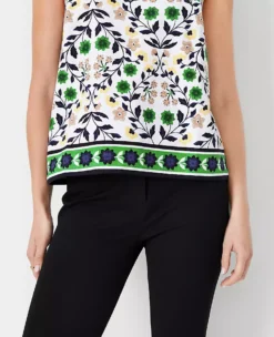 Floral Button Back Halter Top 8 Floral Button Back Halter Top -Anntaylor Shop 613706 1362 ALT2