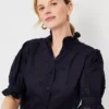 Embroidered Ruffle Button Top 1 Embroidered Ruffle Button Top -Anntaylor Shop 613715 1362