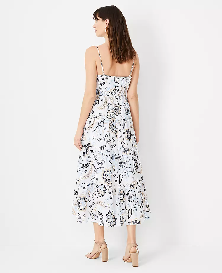 Floral Strappy Tiered Flare Dress 4 Floral Strappy Tiered Flare Dress - Image 2