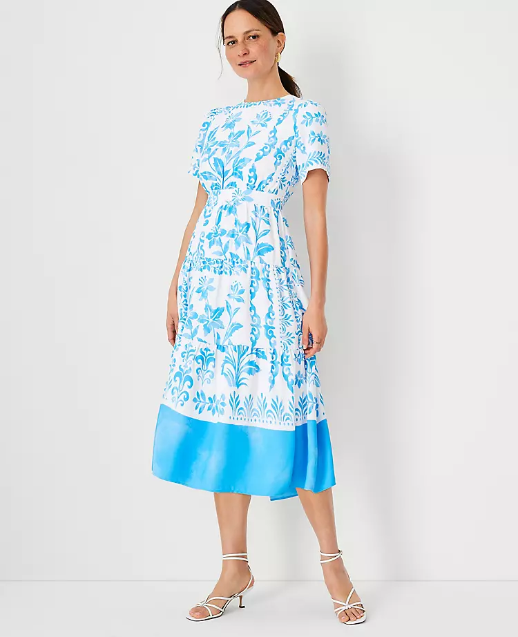 Botanical Tiered Flare Dress 3 Botanical Tiered Flare Dress