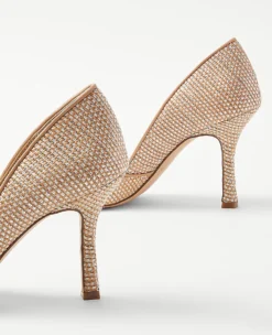 Azra Metallic Straw Pumps -Anntaylor Shop 613945 2070 ALT1