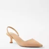 Suede Kitten Heel Slingback Pumps -Anntaylor Shop 613956 5824