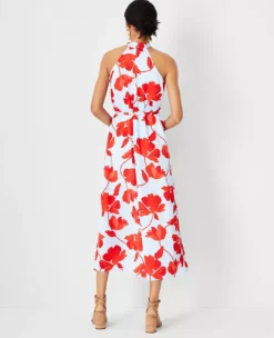 Floral Halter Maxi Dress -Anntaylor Shop 614072 1178 ALT1