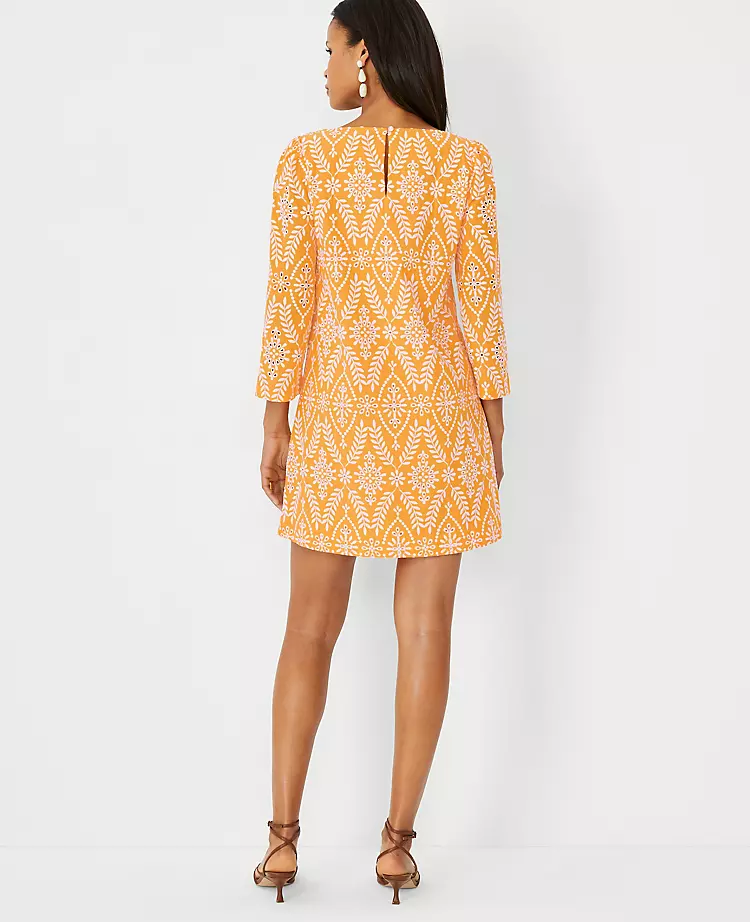 Floral Eyelet Shift Dress 4 Floral Eyelet Shift Dress - Image 2