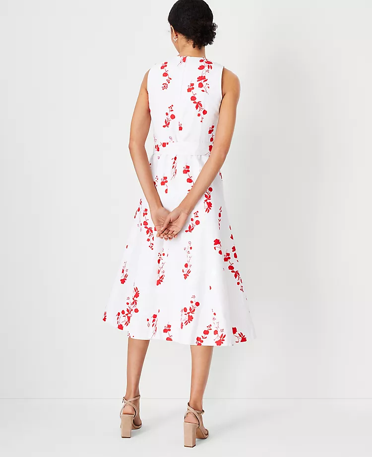 Floral Button Flare Dress 4 Floral Button Flare Dress - Image 2