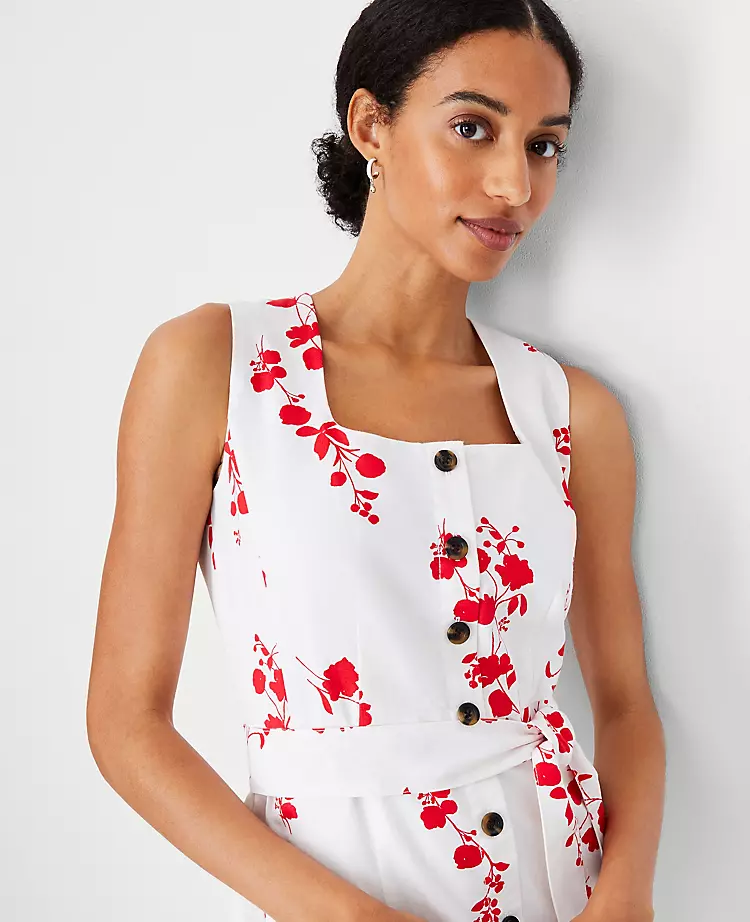 Floral Button Flare Dress 5 Floral Button Flare Dress - Image 3
