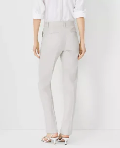 The Sophia Straight Pant In Linen Blend -Anntaylor Shop 614146 9133 ALT1