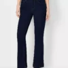 Sculpting Pocket Mid Rise Boot Cut Jeans In Rinse Wash - Curvy Fit