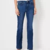 Sculpting Pocket Mid Rise Boot Cut Jeans In Classic Mid Wash - Curvy Fit -Anntaylor Shop 614216 2661