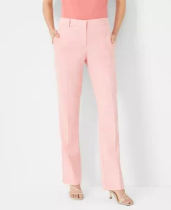 The Petite Sophia Straight Pant In Texture - Curvy Fit
