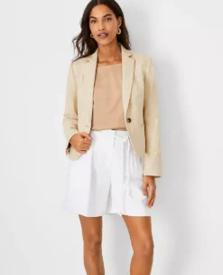 The Petite Newbury Blazer In Twill