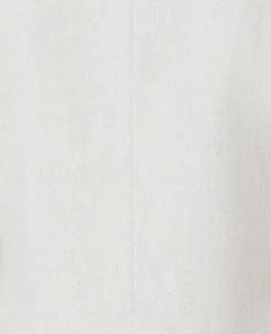 The Petite Tailored Double Breasted Long Blazer In Linen Blend -Anntaylor Shop 614268 9133 ALT3