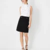 Petite Button Tab A-Line Skirt -Anntaylor Shop 614357 2222